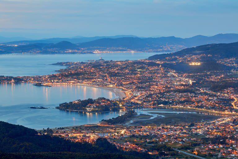 Vista aérea de la Ría de Vigo